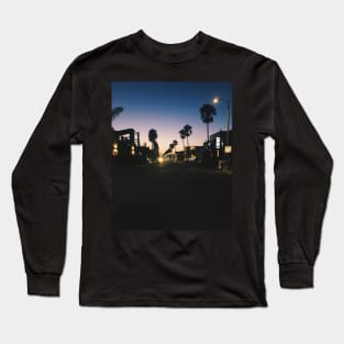 Sunset on Abbot Kinney Boulevard Long Sleeve T-Shirt